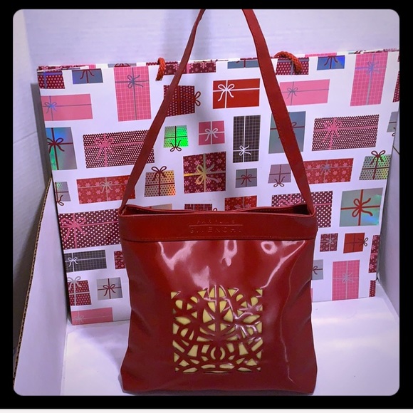 Like New GIVENCHY Parfums Red Perforated Tote Bag - Picture 9 of 14